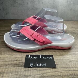 Clark’s Cloudsteppers~Women’s~Breeze Sea Flip Flop/Thongs~Pink~Size 11M